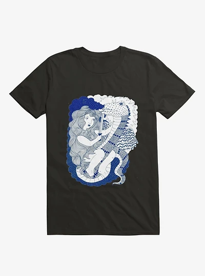 Dragon Slayer Girl Black T-Shirt