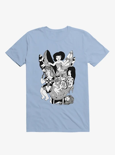 Friends Jungle Feast Light Blue T-Shirt
