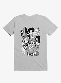 Friends Jungle Feast Ice Grey T-Shirt