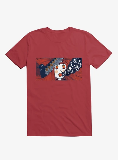 Future Thoughts Flame And Skull Smoke T-Shirt