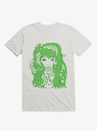 Lizard Eating Girl Lizzie White T-Shirt
