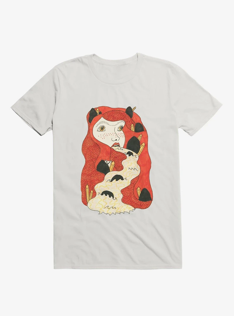 Mountain Girl Crystal River White T-Shirt