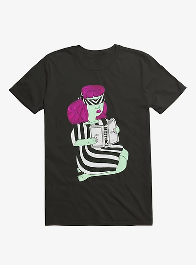 Not This Resistance Striped Blindfold Black T-Shirt