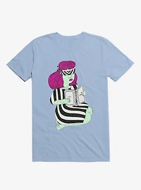 Not This Resistance Striped Blindfold Light Blue T-Shirt