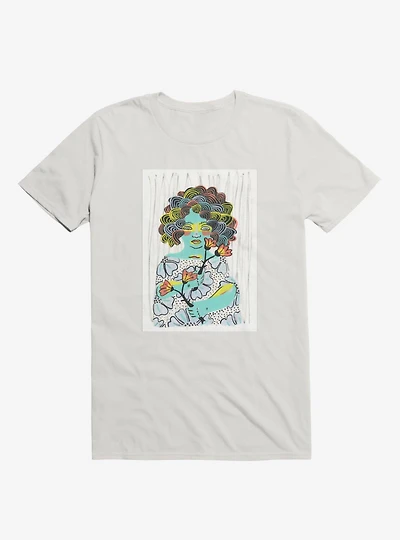 Painted Lady Floral Dress White T-Shirt
