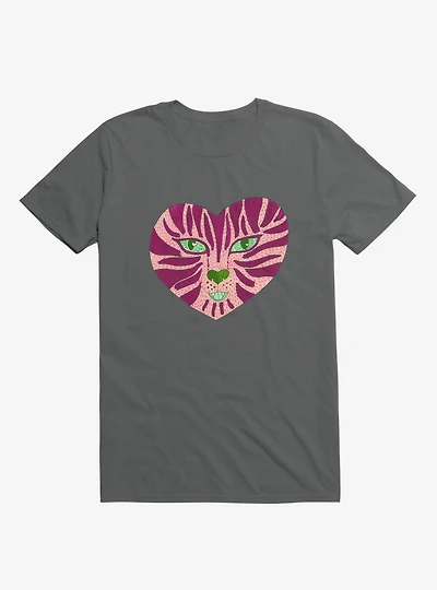 Tiger Heart Charcoal Grey T-Shirt