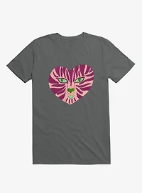 Tiger Heart Charcoal Grey T-Shirt