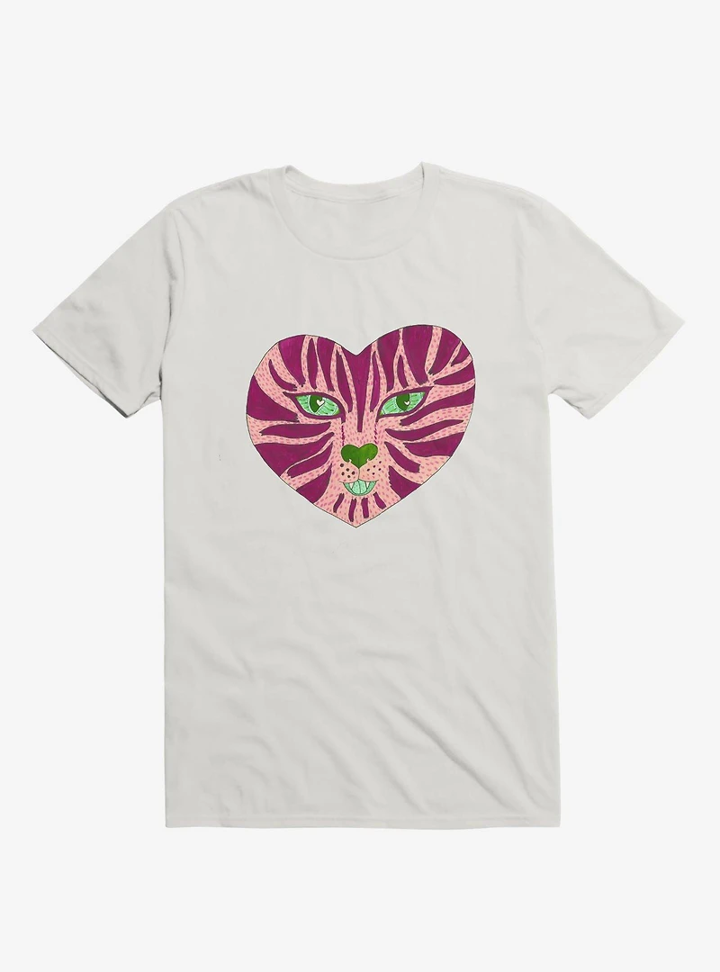 Tiger Heart White T-Shirt