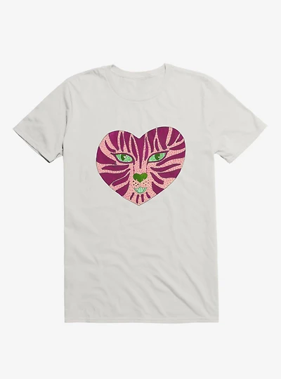 Tiger Heart White T-Shirt