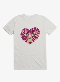 Tiger Heart White T-Shirt