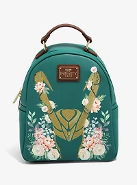 Loungefly Marvel Loki Floral Mini Backpack - BoxLunch Exclusive