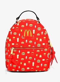 McDonald's Mealtime Favorites Allover Print Mini Backpack - BoxLunch Exclusive
