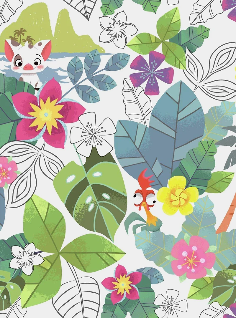 Disney Moana Jungle Peel & Stick Wallpaper