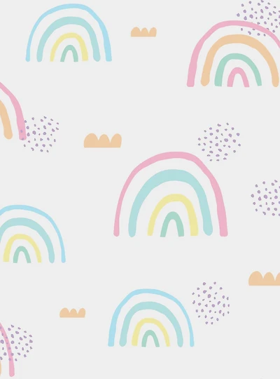 Pink Rainbow's End Peel & Stick Wallpaper