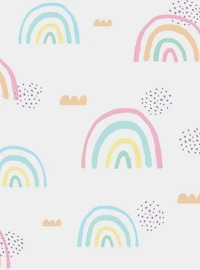 Pink Rainbow's End Peel & Stick Wallpaper