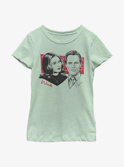 Marvel WandaVision Out Of Register Print Youth Girls T-Shirt