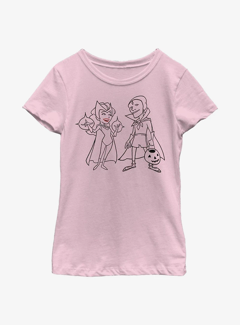 Marvel WandaVision Simple Ink Youth Girls T-Shirt