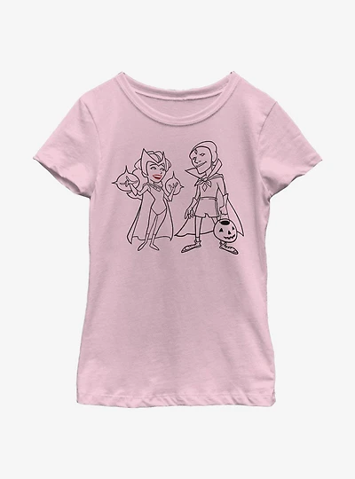 Marvel WandaVision Simple Ink Youth Girls T-Shirt