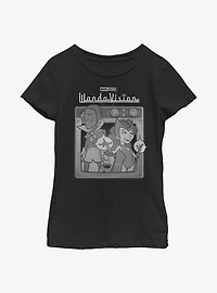 Marvel WandaVision Vintage TV Youth Girls T-Shirt