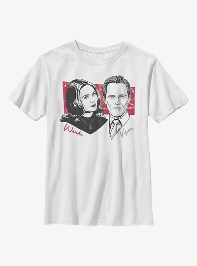 Marvel WandaVision Out Of Register Print Youth T-Shirt
