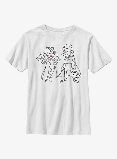Marvel WandaVision Simple Ink Youth T-Shirt