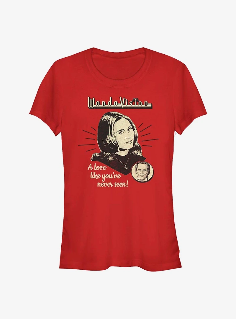 Marvel WandaVision Love You've Never Seen Girls T-Shirt