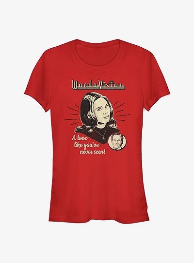 Marvel WandaVision Love You've Never Seen Girls T-Shirt
