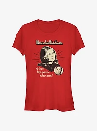 Marvel WandaVision Love You've Never Seen Girls T-Shirt