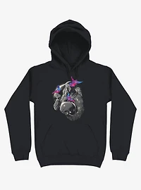 Astronaut A Touch Of Whimsy Black Hoodie