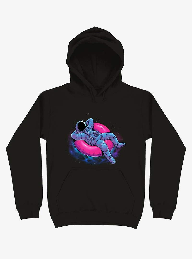 Astronaut Floating Dream Black Hoodie