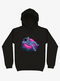 Astronaut Floating Dream Black Hoodie