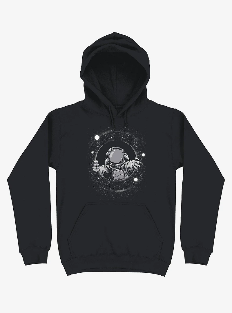 Astronaut Holding Black Hole Hoodie