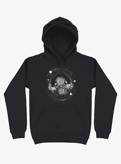 Astronaut Holding Black Hole Hoodie
