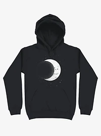 Slide Moon Space Show Black Hoodie