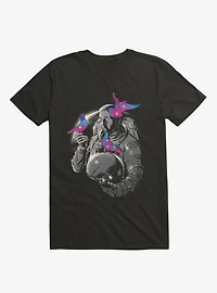 Astronaut A Touch Of Whimsy Black T-Shirt