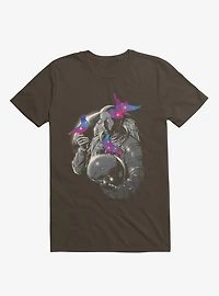 Astronaut A Touch Of Whimsy Brown T-Shirt