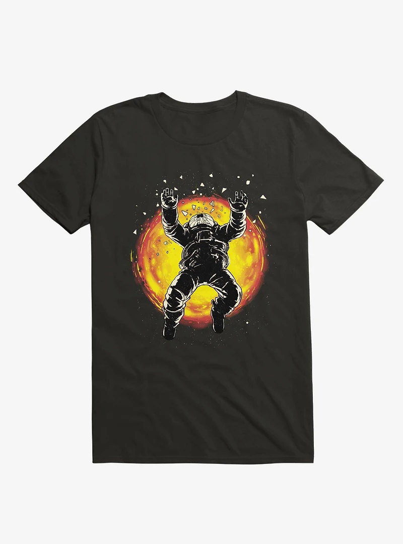 Astronaut Lost The Space Black T-Shirt