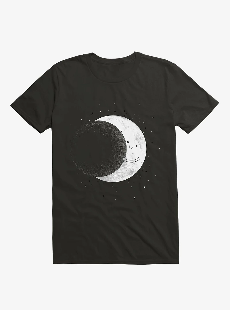 Slide Moon Space Show Black T-Shirt