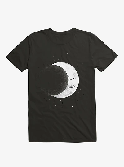 Slide Moon Space Show Black T-Shirt