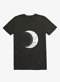Slide Moon Space Show Black T-Shirt