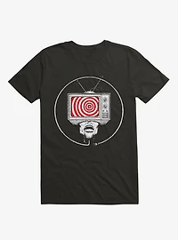 Bad Connection Trance T.V. Black T-Shirt