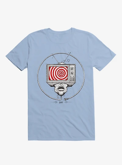 Bad Connection Trance T.V. Light Blue T-Shirt