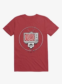 Bad Connection Trance T.V. Red T-shirt