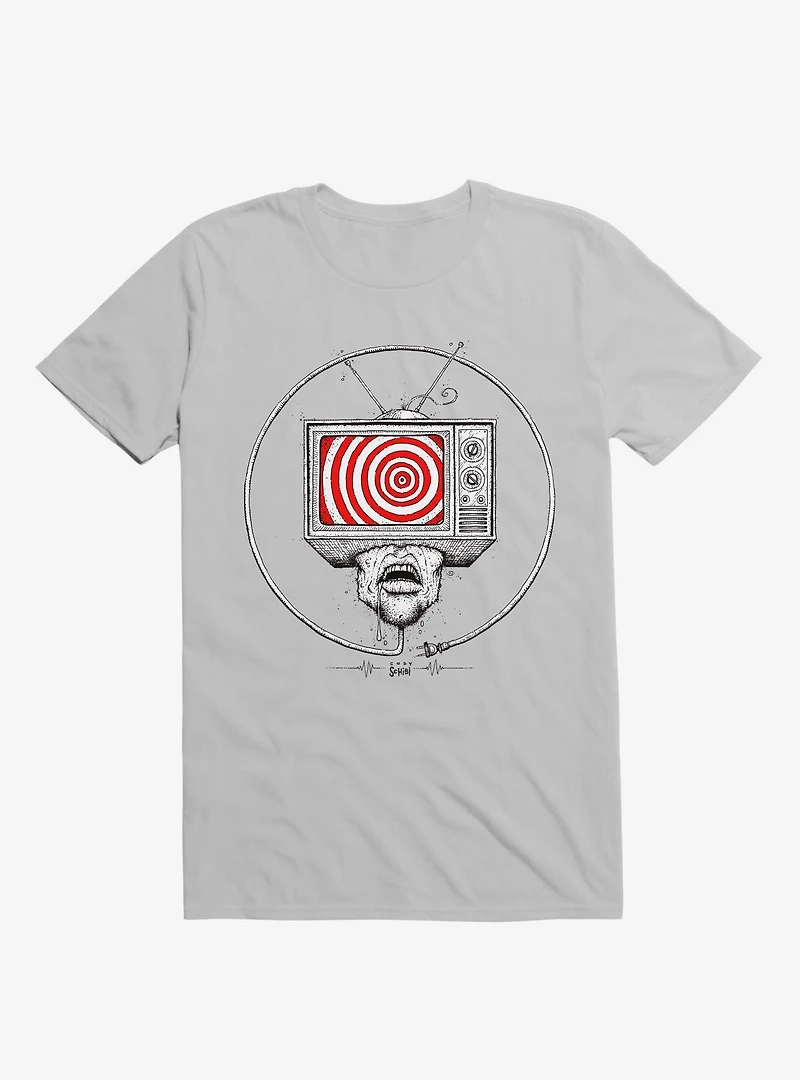 Bad Connection Trance T.V. Ice Grey T-Shirt
