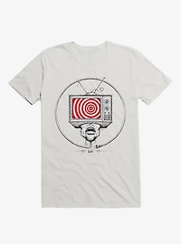 Bad Connection Trance T.V. White T-Shirt