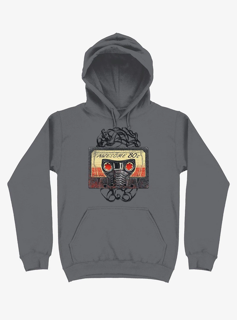 Awesome 80's Mixtape Charcoal Grey Hoodie