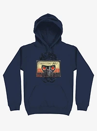 Awesome 80's Mixtape Navy Blue Hoodie