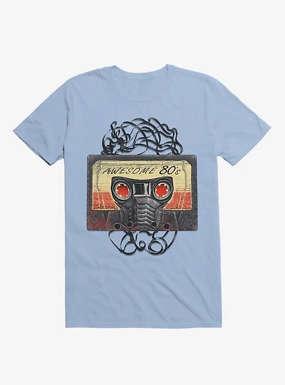 Awesome 80's Mixtape Light Blue T-Shirt