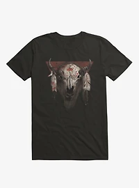 Tatanka Bison Head Black T-Shirt