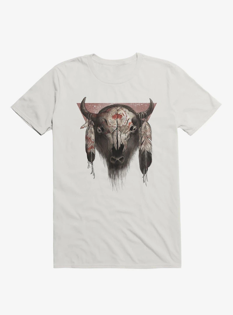 Tatanka Bison Head White T-Shirt
